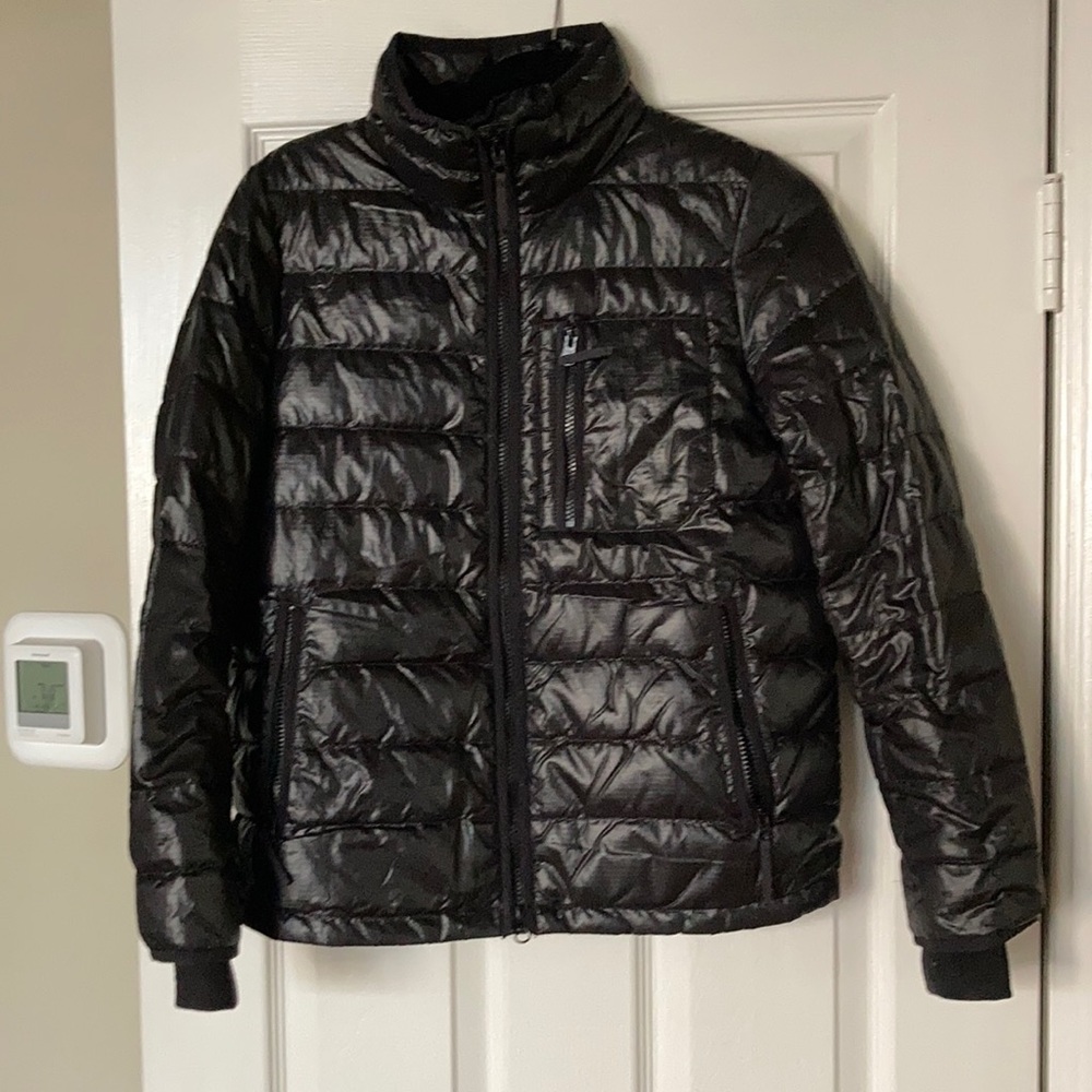 J Crew Black Puffy Coat